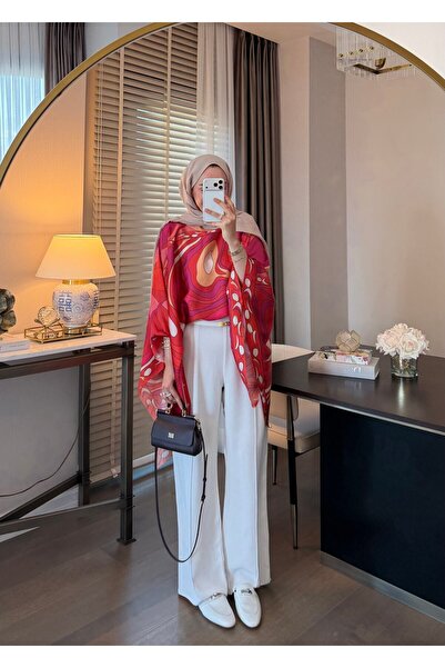 SOİ Striped Stitched Palazzo Crepe Trousers Ecru