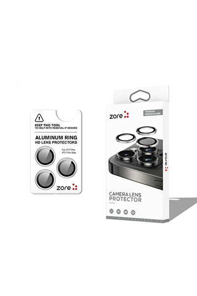 zore iPhone 17 Pro Max Camera Lens Protector Sapphire Non-Distorting Image Qu...