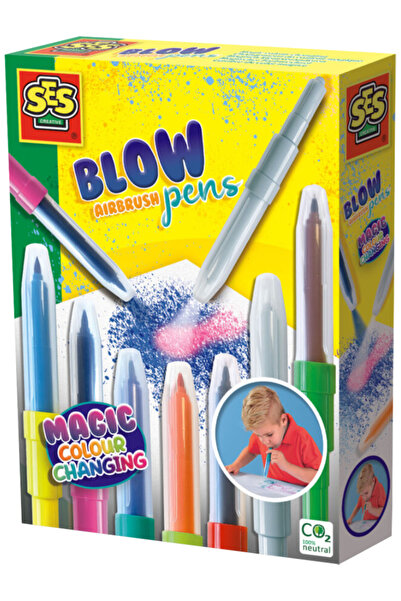 SES Creative Pixuri cu aer comprimat Airbrush Culori Magice (S00283)