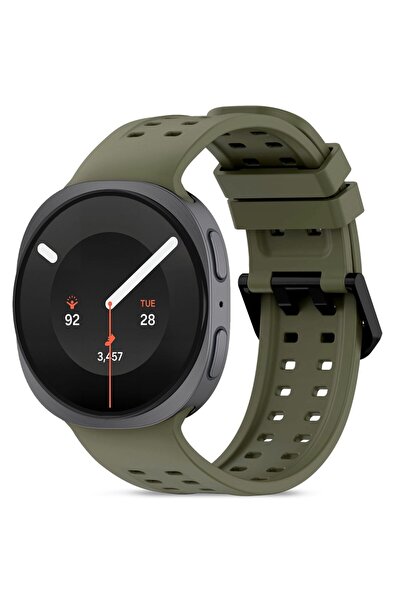 Tech-Protect Silicone Air Strap for Samsung Galaxy Watch 8/9 40/44/46mm, Oliv...