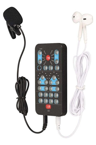 PopZa Professional M10 Smart Bel Canto Voice Changer & Sound Card for Live Audio