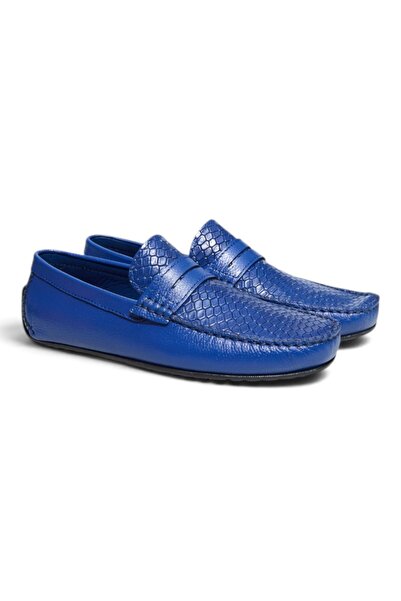 FRANCO CALVANI Dark Blue Antique - Dark Blue Pearl Napa Dark Blue Color Lacel...