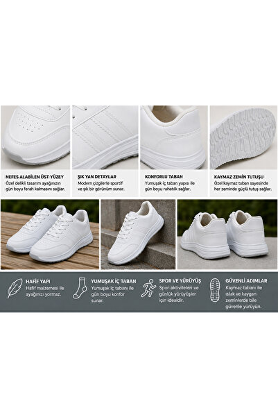 FLY STEP Unisex Spor Ayakkabı Günlük Koşu Yürüyüş Sneaker Hafif Rahat Erkek Kadın Ayakkabı