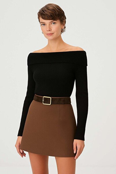 HAKKE Madonna collar knitwear sweater
