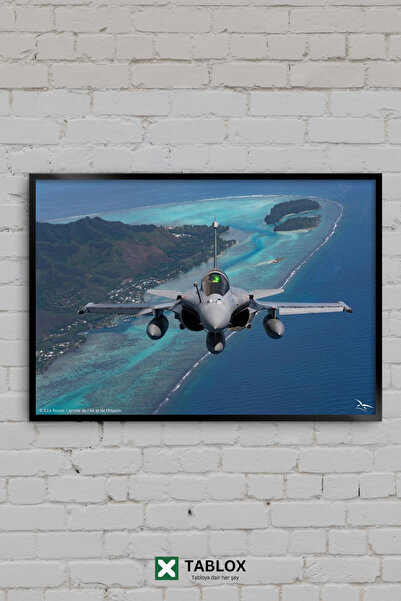 TABLOX Dassault Rafale Fighter Jet France Military Framed Decorative Mdf Pain...