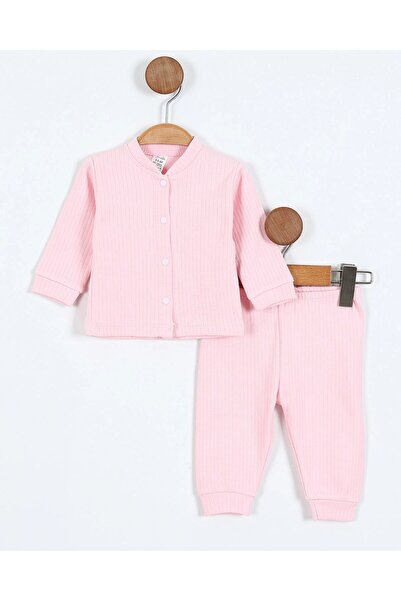 voyyo kids baby 3-6-9-12 Months 100% Cotton Newborn Ribbed Bottom and Top Paj...