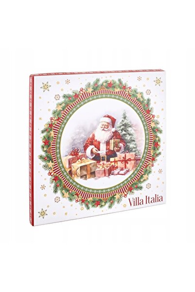 NO BRAND VILLA ITALIA MOȘ CRĂCIUN SEMILUNĂ ROTUNDĂ 33 CM DESIGN DE CRĂCIUN