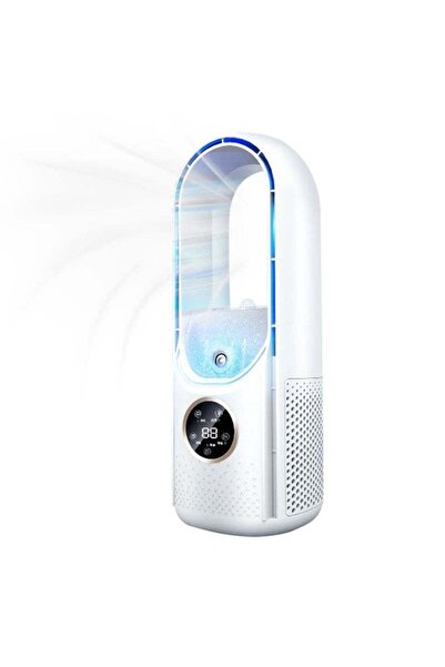 Generic Bladeless Fan Portable: White 3-In-1 Function, 6 Wind Speeds, 6 Hours...