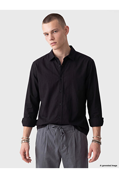 LC Waikiki Relax Fit Gabardine Men's Shirt from Uzg Store for Style Enthusiasts