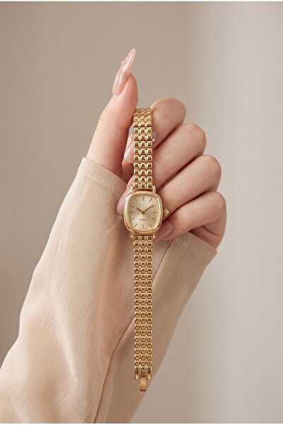 KLISHE Lady’S Women Steel Watch Gold Color Vintage Old Money Classic Stylish ...