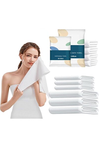 Generic Brand 3 Pack Large Size 140cm Disposable Bath Towels, Durable Portabl...