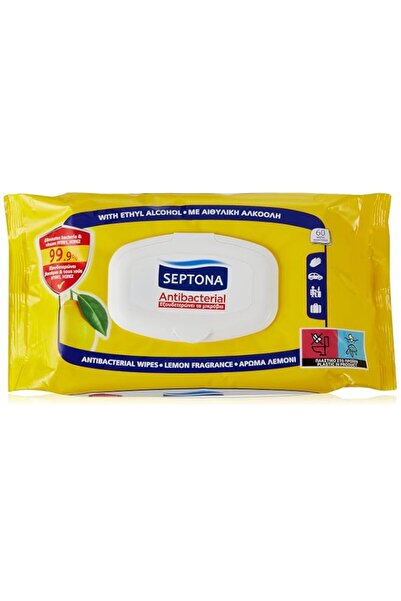 Generic Brand Septona Lemon Antibacterial Wipes 60-Pieces