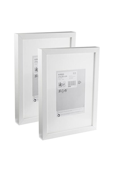 Generic Brand Ikea RIBBA Chunky Thick A4 Photo Frames, White, 21x30 Centimetr...