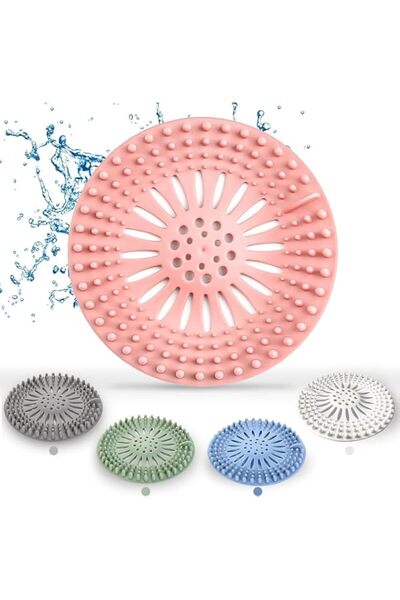 Generic Mumoo Bear 5 Packs Hair Catcher Shower Drain, Shower Drain Covers Sil...