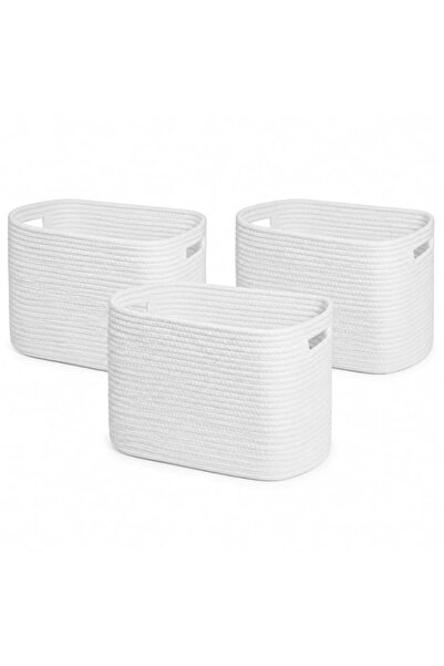 Generic FEELSO Storage Basket for Organizing, Cotton Rope Woven Baskets with ...