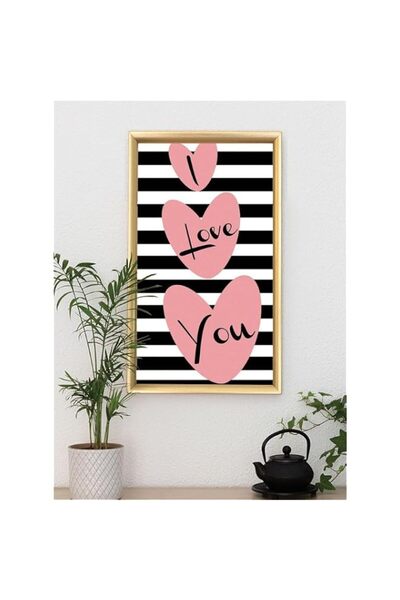 Generic Brand 'IN00257-I Love You' Digitally Printed Wall Poster with Photo F...