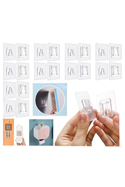Generic SKY-TOUCH Double-Sided Adhesive Wall Hooks 10 Pairs, Waterproof and O...