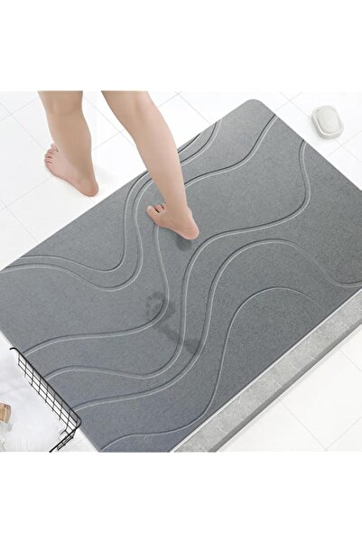 Generic Stone Bath Mat,Diatomaceous Earth Bath Mat Non-Slip Super Absorbent S...