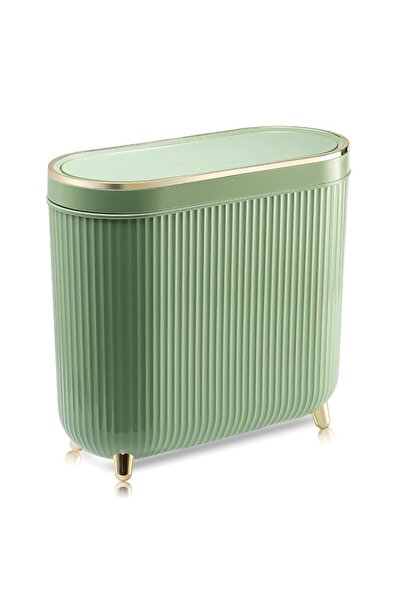 Generic TAME Bathroom Trash Can with Lid, 3.1 Gallon Slim Trash Bin, 12 L Sma...