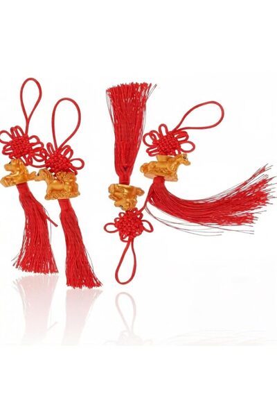 Generic 4pcs 2026 Year of the Horse Chinese New Year Decorations, Red Feng Sh...