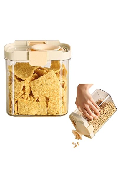 Generic Airtight Scalable Food Storage Container with Dumping Port, Convenien...