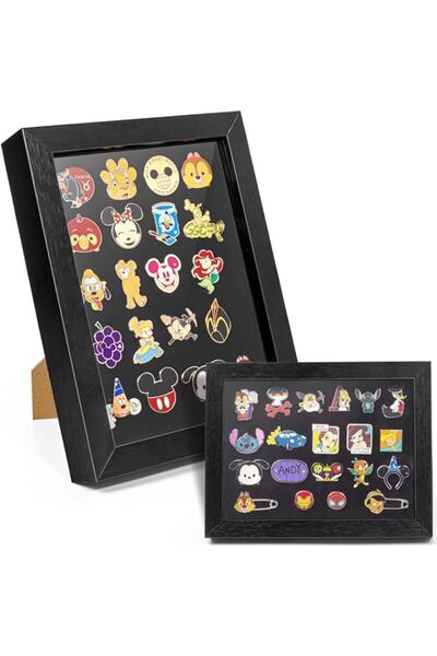 Generic Brand Tutata Enamel Pin Display Frame, 7X9 Shadow Box For Wall And Ta...