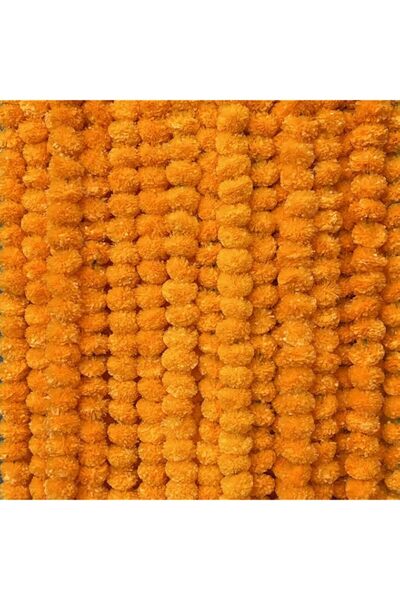 Generic Brand 5 PC - 5 feet Marigold Garland |Indian/American Wedding Party M...