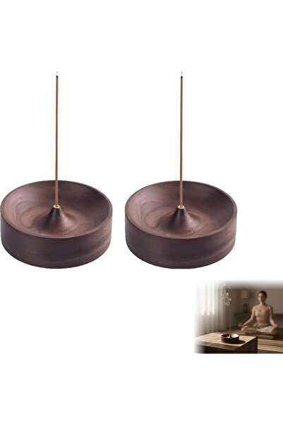 Generic Brand Incense Holder, Black Walnut Incense Stick Holders with Ash Cat...