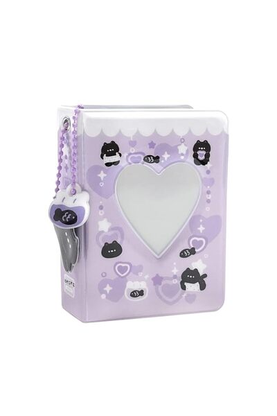 Generic Brand Bukela 3 Inch Mini Photo Album Heart Hollow Card Binder Photo A...