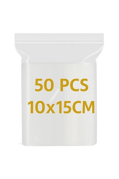 Generic LAVISH Clear Ziplock Bags 10x15CM – 50 Pack | Transparent Resealable ...