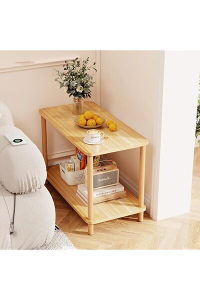 Generic TAME 2 Tier End Table for Living Room, Small Side Table with Storage ...