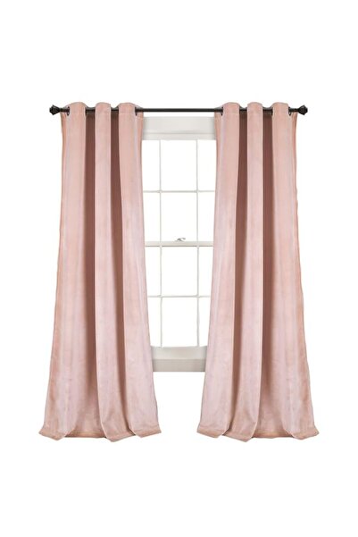 Generic Brand Lush Decor Prima Velvet Curtains Color Block Room Darkening Win...
