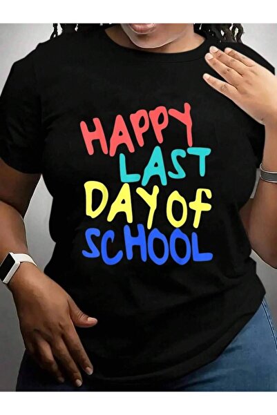 9JY Happy Last Day Of Shirt Boy Girl Student Teacher Back To School Black Gra...