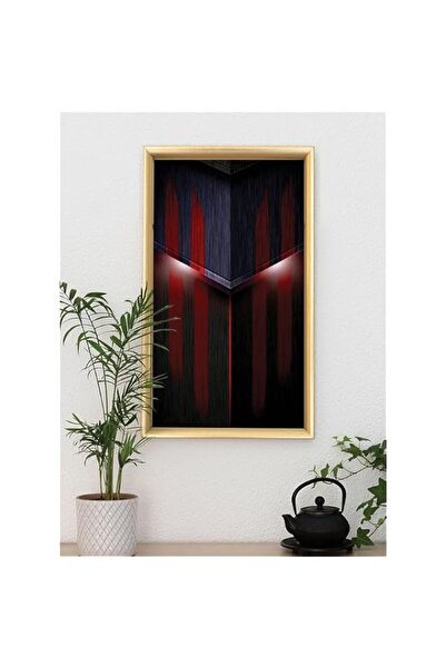 Generic Brand 'IN00257-Red Pattern' Digitally Printed Wall Poster with Photo ...
