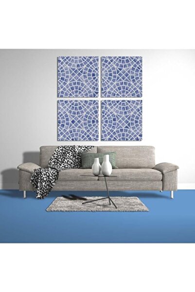 Generic Brand BPA® Tile Mosaic, Canvas wall art, Blue, Canvas, 4 Pieces, 30 x 30