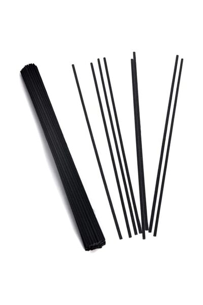 Generic Brand 50pcs Fiber Reed Diffuser Sticks, Black, 20cm, PET, Core Materi...