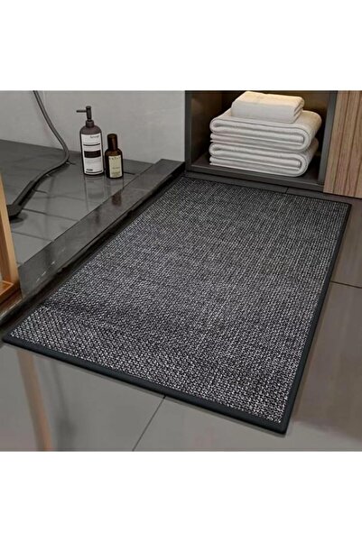 Generic YumLock Cut-to-Fit Bath Rug 50x120cm, Heavy-Duty Non-Slip Backing, Su...