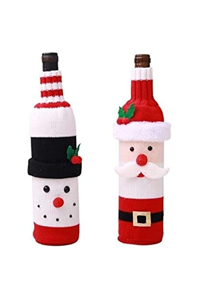 Generic Brand Christmas Decorations for Home Santa Claus Wine Bottle Cover Sn...