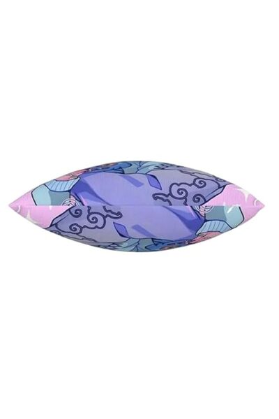 Generic Anime-Style Decorative Cushion Cover, Purple and Blue Design, Zipper ...