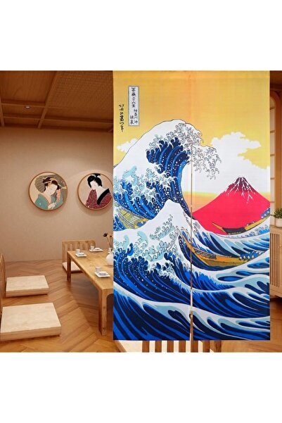 Generic Brand LIGICKY Japanese Noren Doorway Curtain Ukiyoe Hokusai The Great...