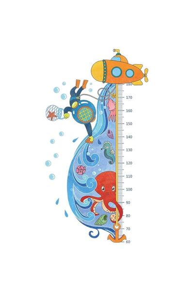 Generic X spring Height Chart Wall Decal For Kids, Imperial and Metric Measur...