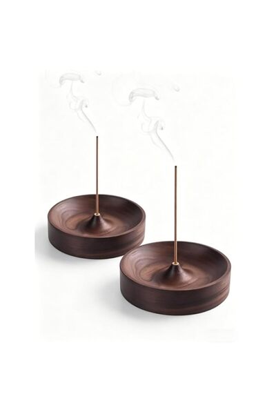 Generic Black Walnut Incense Holder for Sticks - Natural Wood Incense Burner ...