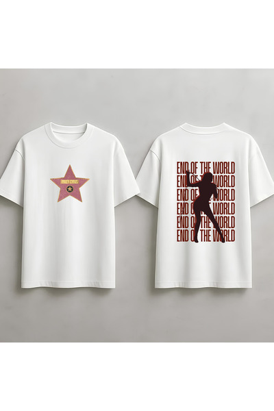 MAGORS Miley Cyrus Printed Unisex Oversize Cut 100% Cotton Crew Neck T-Shirt