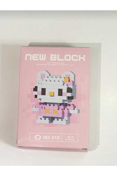 elaa aksesuar Hello Kitty Mini Blok Yapım Seti - Eğitici Oyuncak