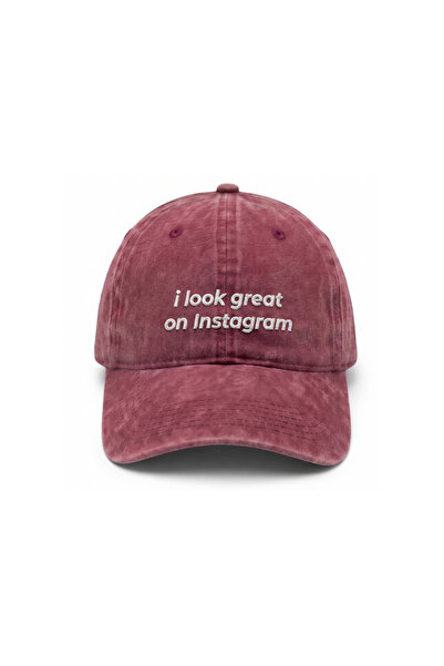 Tresore I Look Great on Instagram Embroidered Printed Hat / "I Look Great on ...