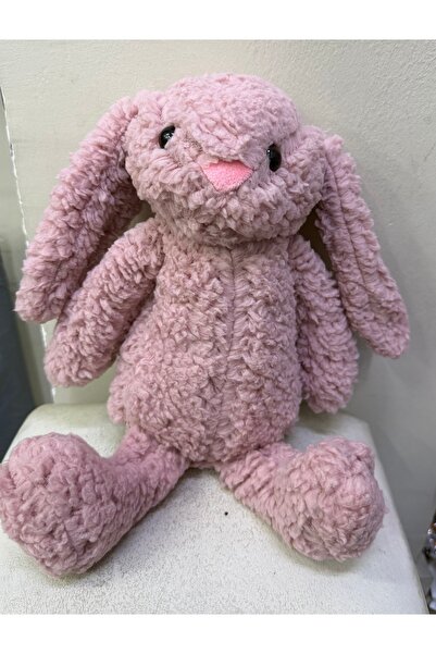 Çocuk Sevimli Tavşan Welsoft kumaş Uyku&oyun arkadaşı Peluş Yastık Pembe 45 Cm