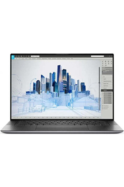 Dell Laptop Precision 5550 cu ecran tactil 4K de 15.6 inch, Intel Core i7-108...