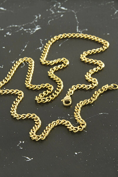 Generic Brand Flat Chain Steel Necklace 55 cm