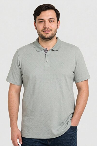 Nautica Jeans Men Regular Fit Brand Logo Short Sleeve Polo Shirt, Green