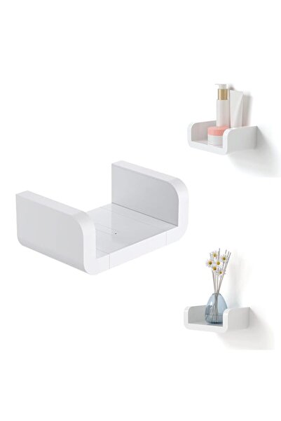Generic X spring Bathroom Shelf, Plastic Wall Mounted Organizer No Drilling, ...